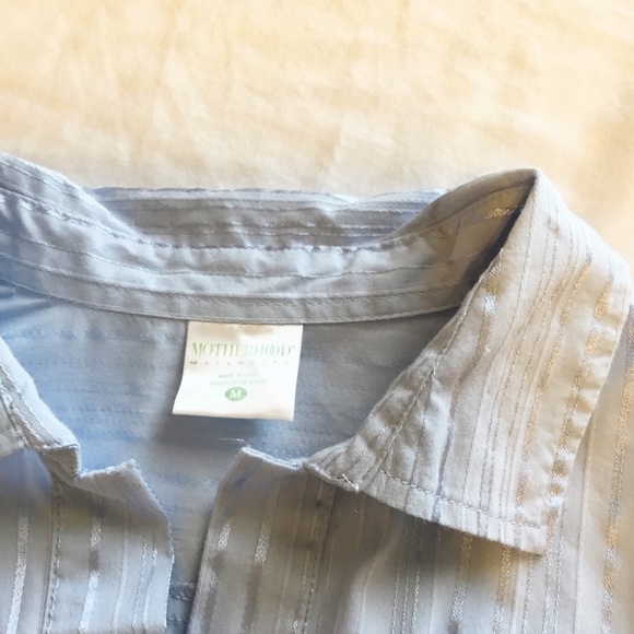 🛍 “HOST PICK” Motherhood Light Blue Blouse Medium - Picture 3 of 8